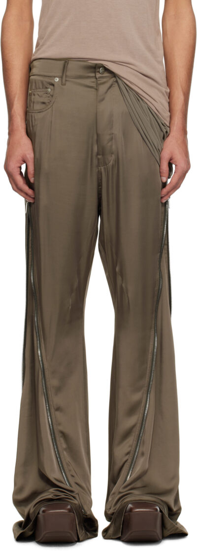 Rick Owens Gray Hollywood Bolan Banana Trousers