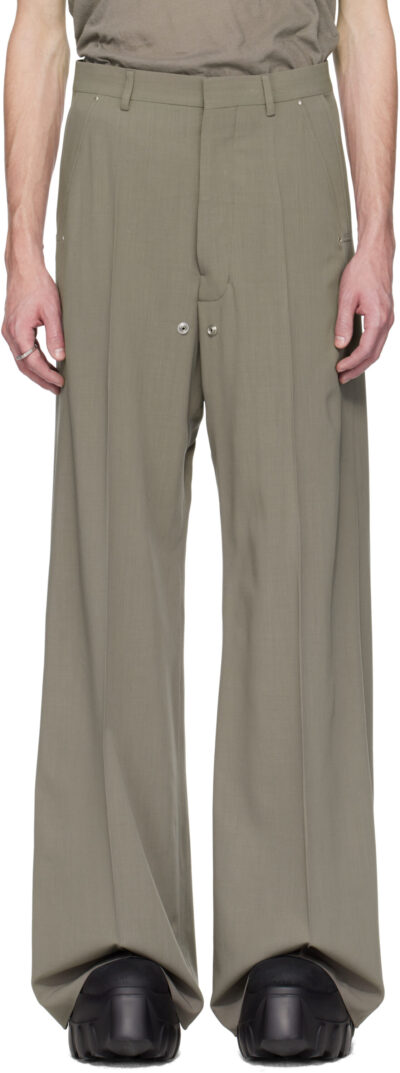 Rick Owens Gray Hollywood Tailored Belas Trousers