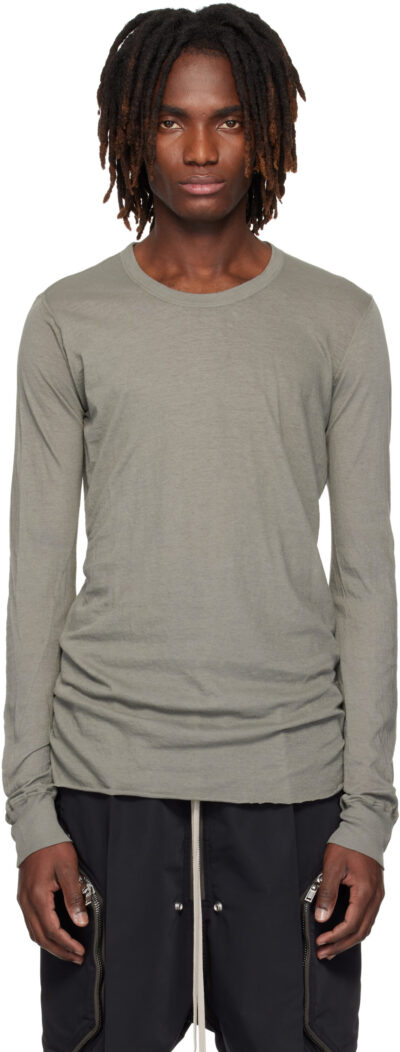 Rick Owens Gray Temple Basic LS T-shirt