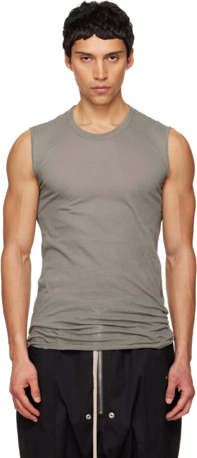 Rick Owens Gray Temple Basic SL Tank Top