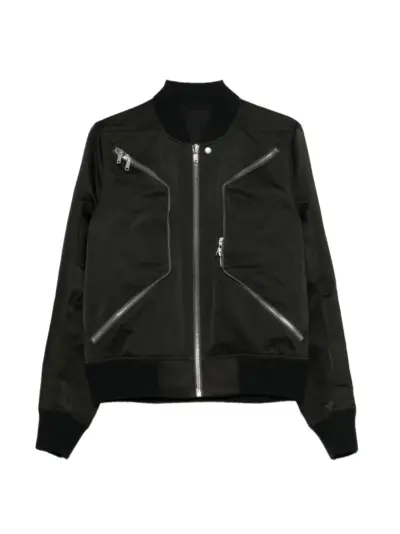 Rick Owens Heizer Flight zipped bomber jacket - Black