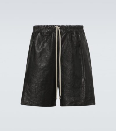 Rick Owens Leather Bermuda shorts