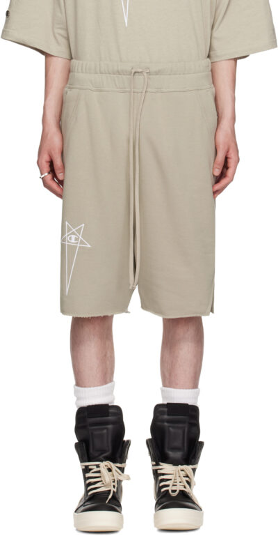 Rick Owens Off-White Champion Edition Beveled Pods Shorts