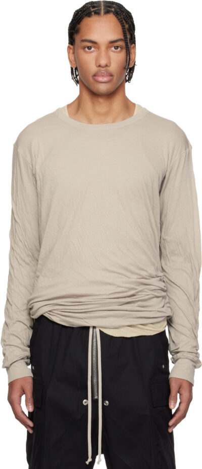 Rick Owens Off-White Temple Jumbo Double LS T-shirt