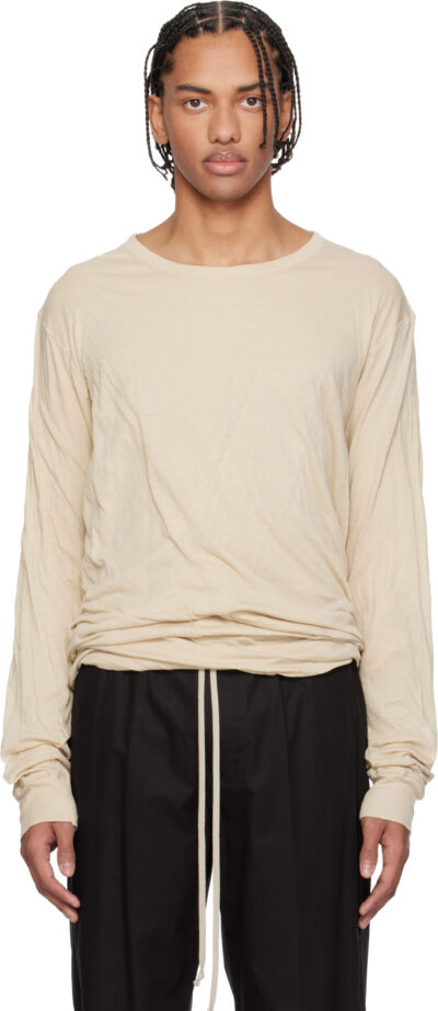 Rick Owens Off-White Temple Jumbo Double LS T-shirt