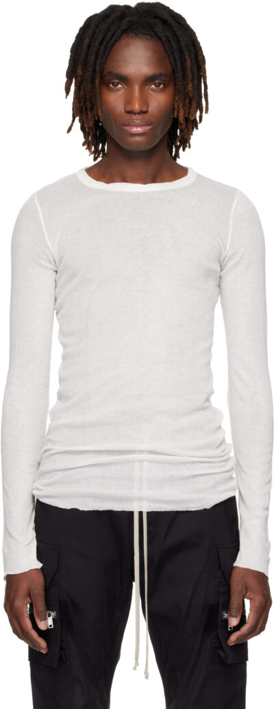 Rick Owens Off-White Temple Rib LS T-shirt