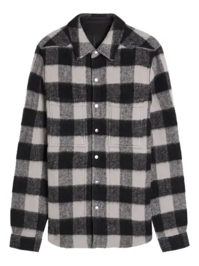 Rick Owens Plaid pocket shirt - Black