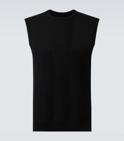 Rick Owens Ribbed-knit virgin wool tank top