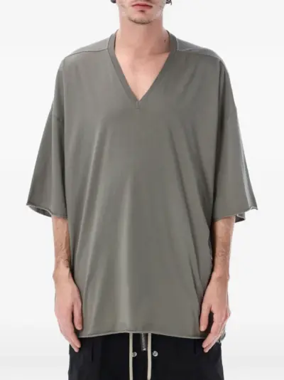Rick Owens Tommy V-neck T-shirt - Grey