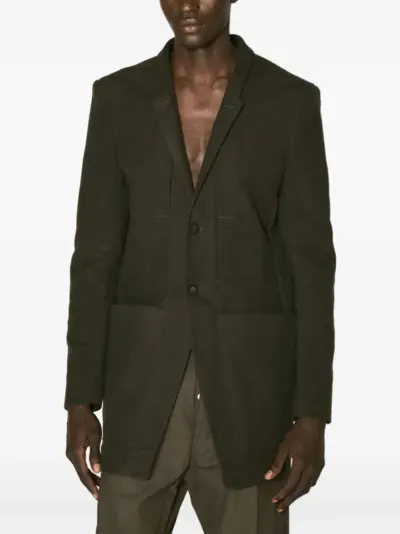 Rick Owens button pockets coat - Green