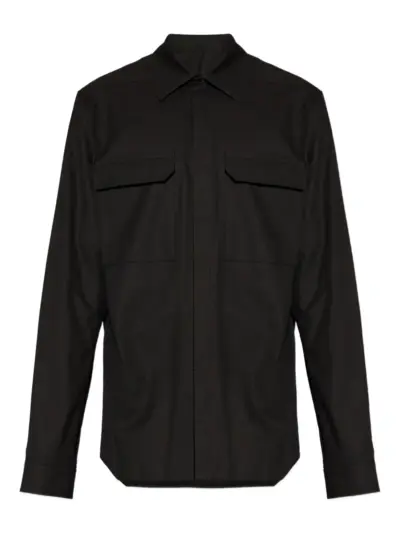 Rick Owens cotton shirt - Black