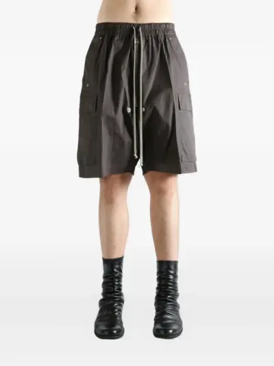Rick Owens drawstring cargo shorts - Black