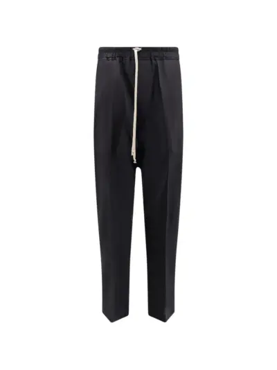Rick Owens drawstring flap-pocket trousers - Black