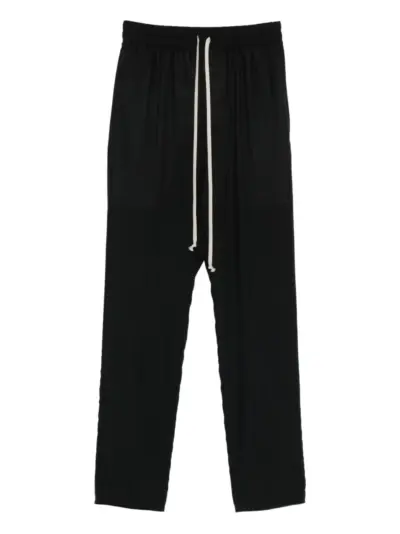 Rick Owens drawstring slim trousers - Black