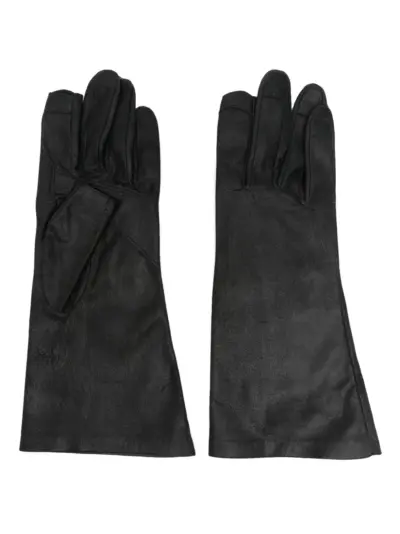 Rick Owens leather gloves - Black