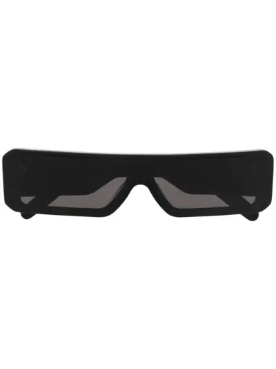 Rick Owens rectangle frame sunglasses - Black