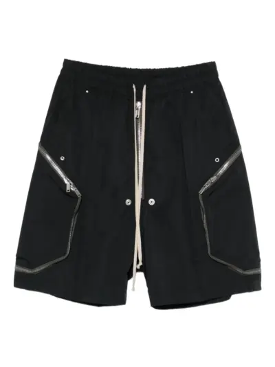 Rick Owens zipped cargo shorts - Black