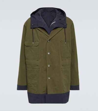 Sacai Reversible cotton-blend ripstop coat