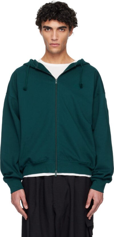 Y-3 Green FL Zip Hoodie