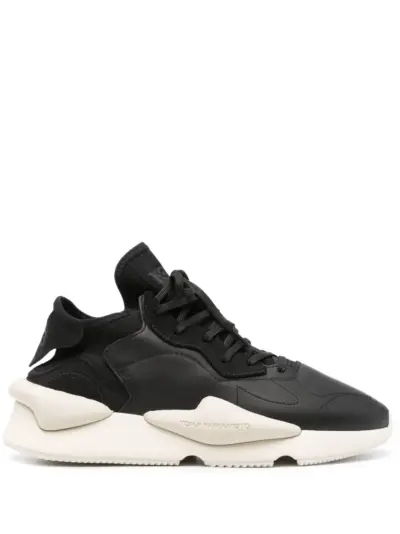Y-3 Kaiwa leather sneakers - Black