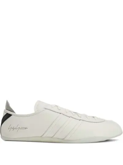 Y-3 Tokyo signature stripe leather sneakers - White