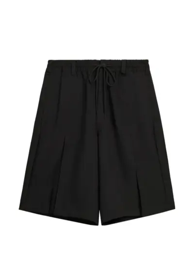Y-3 drawstring-waist shorts - Black
