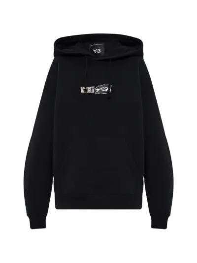 Y-3 graphic hoodie - Black