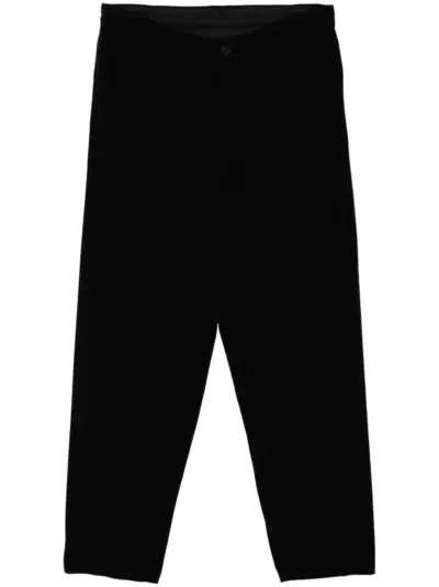 Yohji Yamamoto tuxedo slim trousers - Black