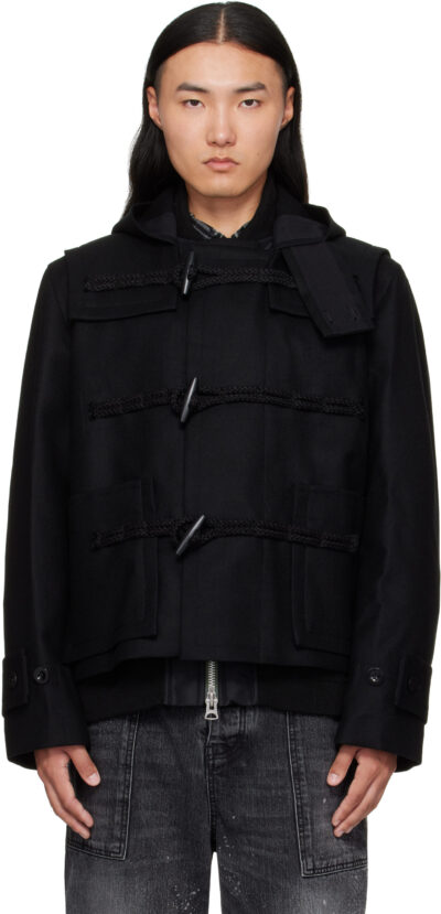 sacai-Black-Wool-Melton-Bomber