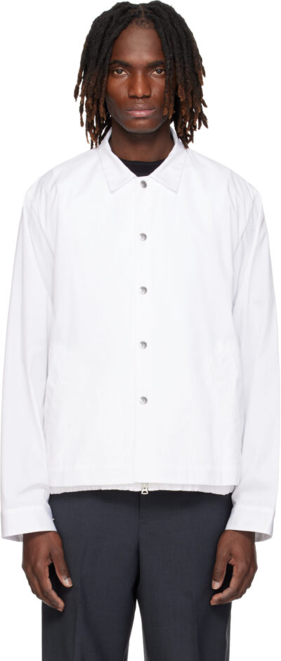 sacai Off-White Poplin Blouson Jacket