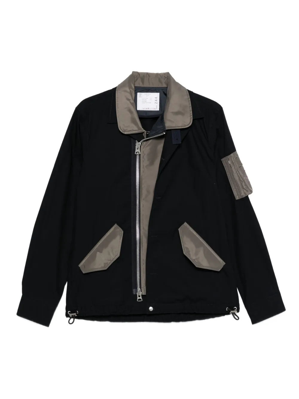 sacai Oxford nylon cotton jacket - Blue