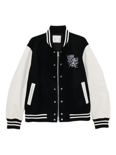 sacai Where The Wild Thing Are bomber jacket - Blue