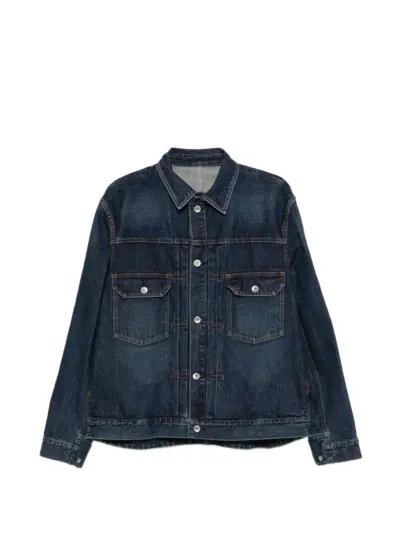 sacai flap-pocket denim jacket - Blue