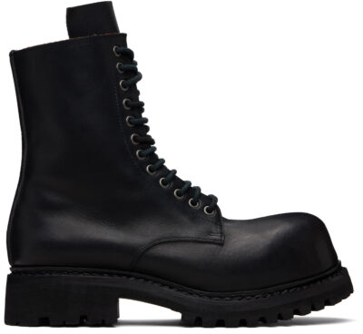 A DICIANNOVEVENTITRE Black Prisma Combat Boots