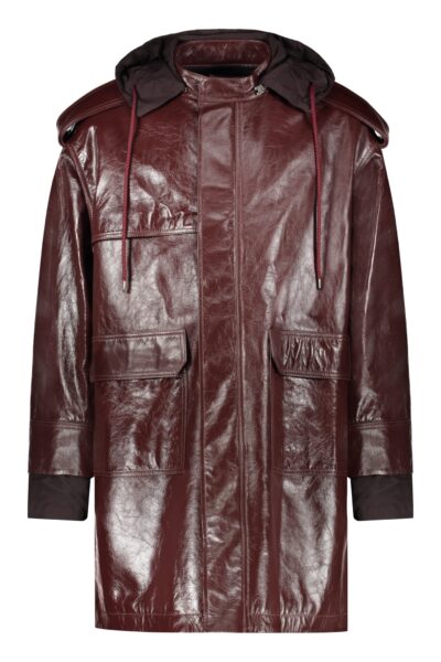 AMBUSH Hooded Leather Jacket