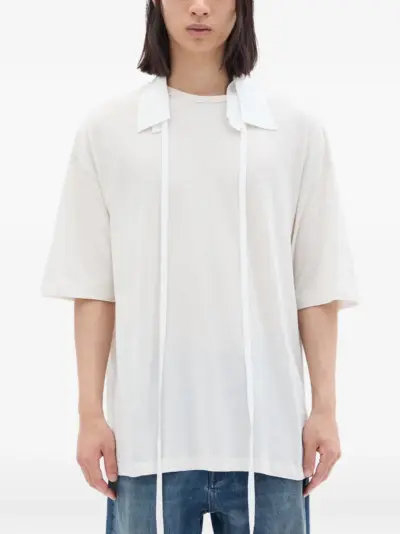 Ann Demeulemeester Danvald brushed jersey T-shirt - White
