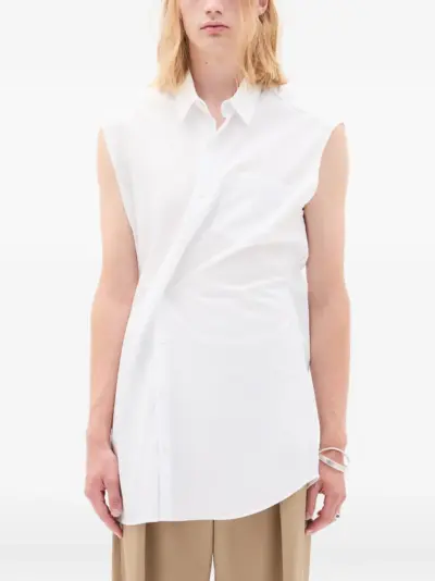 Ann Demeulemeester Dorian sleeveless shirt - White