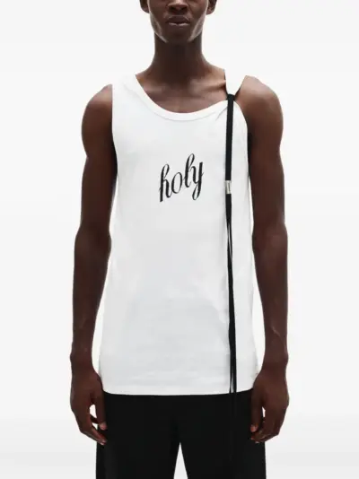 Ann Demeulemeester Holy tank top - White