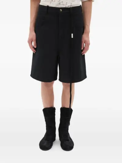 Ann Demeulemeester Narve relaxed-fit bermuda shorts - Black
