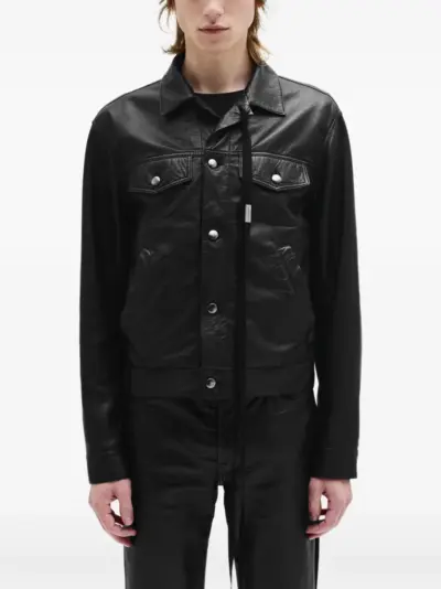 Ann Demeulemeester Raf leather jacket - Black