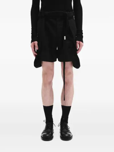 Ann Demeulemeester Tino cargo shorts - Black