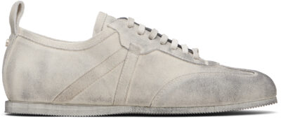 Ann Demeulemeester White & Gray Siru Boxing Sneakers