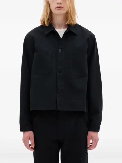 Ann Demeulemeester boxy-fit shirt jacket - Black