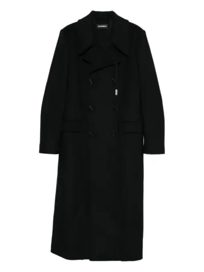 Ann Demeulemeester double-breasted coat - Black