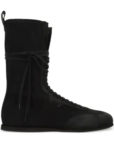 Ann Demeulemeester lace-up boots - Black