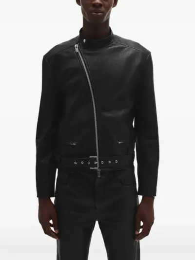 Ann Demeulemeester leather jacket - Black