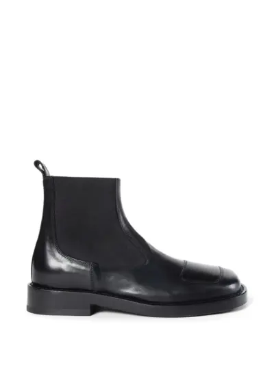 Ann Demeulemeester nappa leather boots - Black