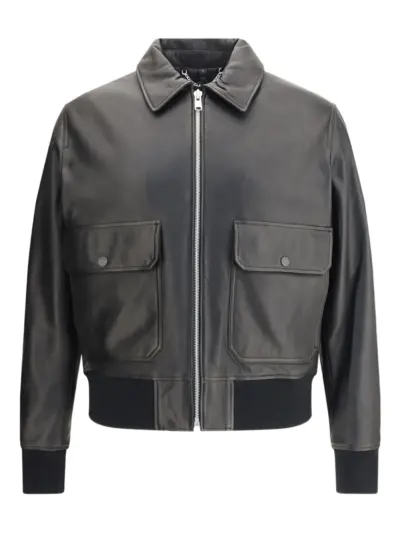 Belstaff zip-up leather jacket - Black