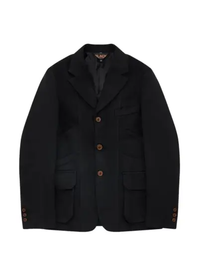 Black Comme Des Garçons button blazer