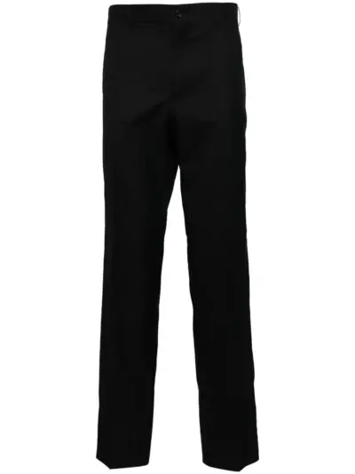 Comme des Garçons Homme Deux mini checkerboard-pattern trousers - Black